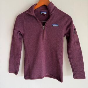 Patagonia ' Maroon Quarter-Zip Fleece